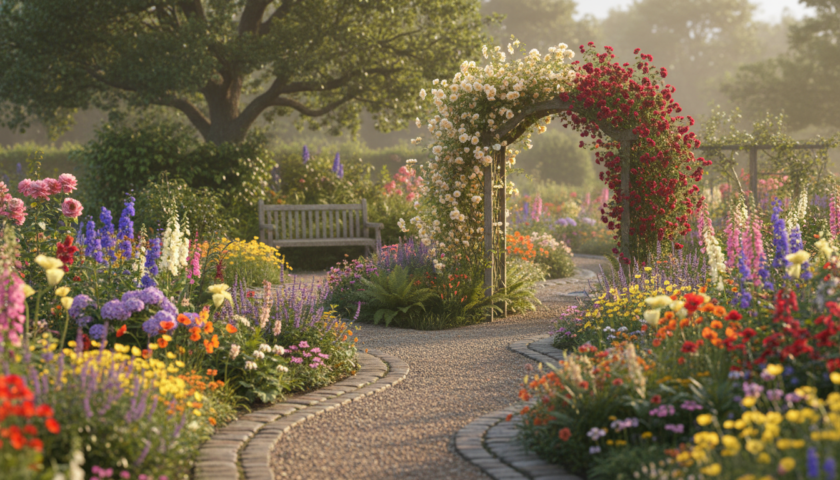 découvrez comment concevoir et entretenir une cour anglaise élégante et intemporelle, alliant charme naturel et sophistication pour un jardin harmonieux toute l'année.